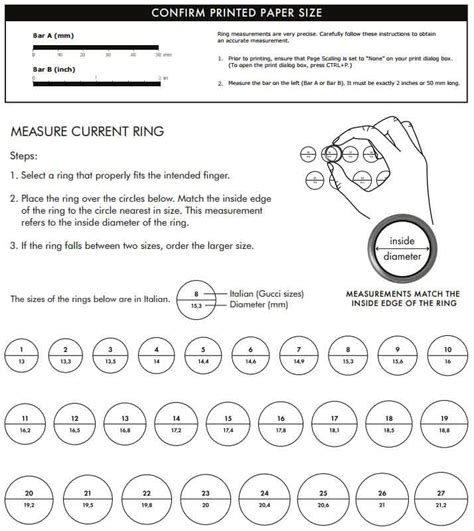 gucci steel cut ring|gucci ring size chart.